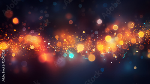 Featuring stunning soft bokeh lights and shiny elements. Abstract festive and new year background