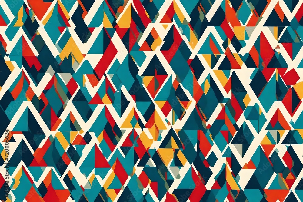 Elegance meets energy as interlocking triangles dance in a seamless ...