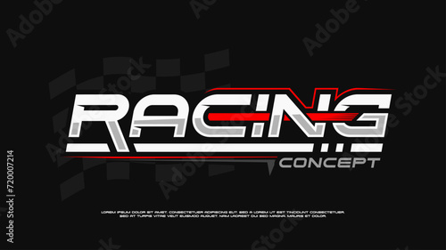 racing concept vector design suitable for t-shirts, stickers, automotive themes