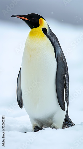 Emperor penguin  highly professional photo  style of nature magazine  nature background 