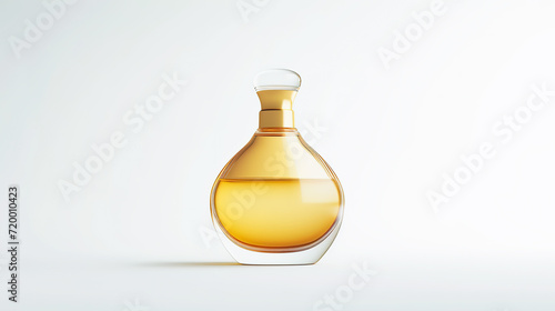Sleek and elegant fruit cream bottle design, presented in high-quality digital rendering against a pristine white background,