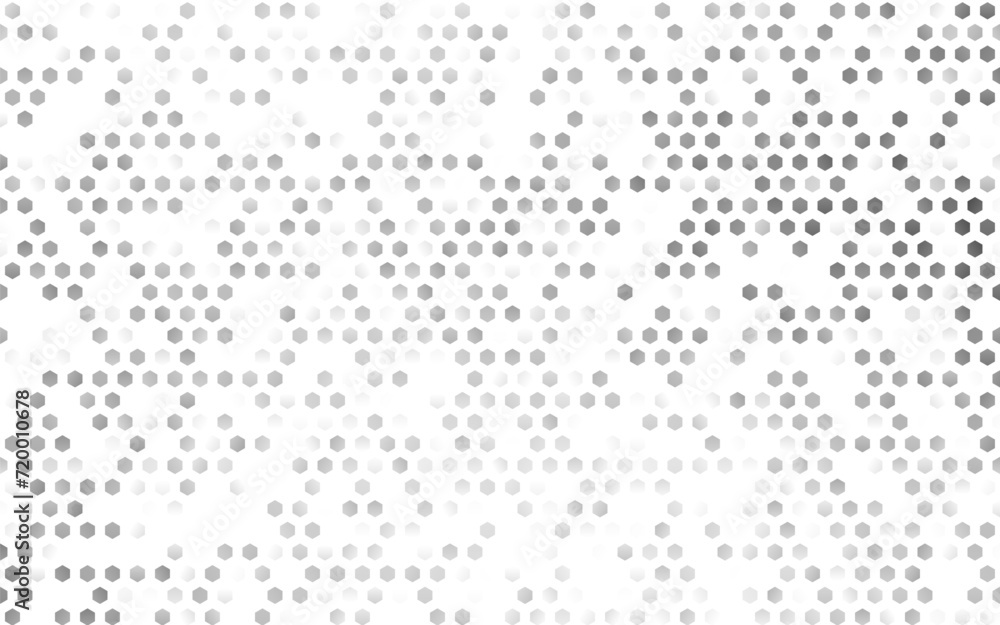 Light Silver, Gray vector cover with set of hexagons. Design in abstract style with hexagons. New template for your brand book.