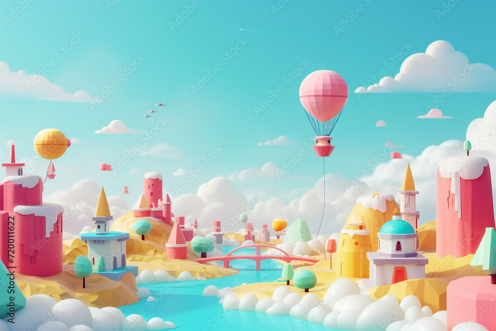 3d game background wallpaper illustration minimalistic style 3d game background wallpaper illustration minimalistic style