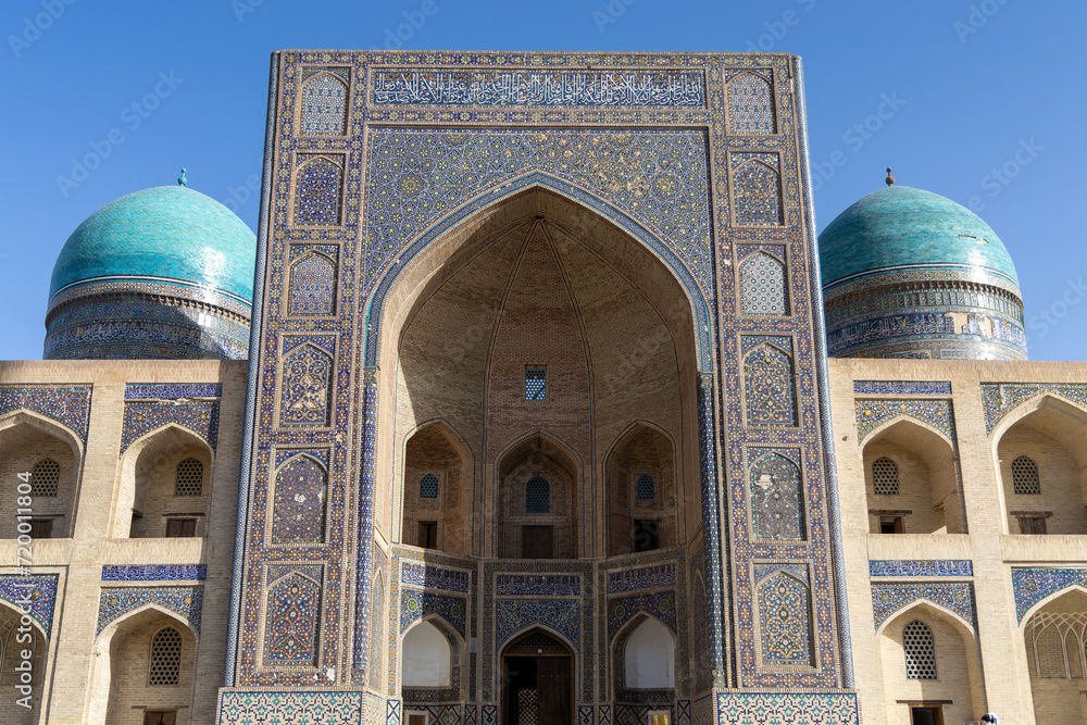 Bukhara, Uzbekistan - 12/28/2023: Miri Arab Madrasah