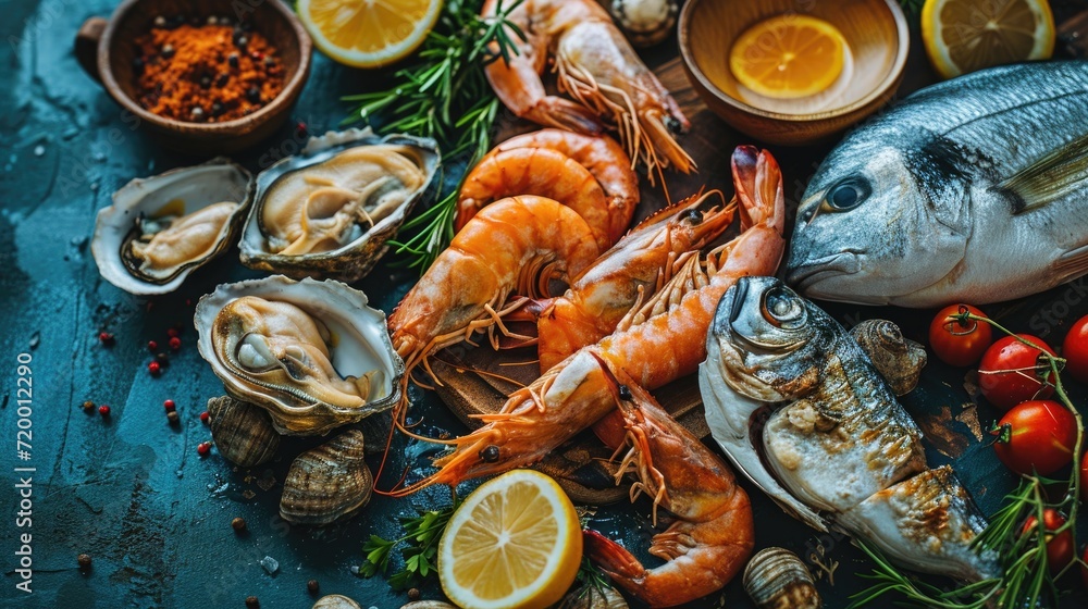 Savoring Fresh Seafood and Lean Meat Selections, Healthy Gourmet Delights Savoring Fresh Seafood and Lean Meat Selections, Healthy Gourmet Delights