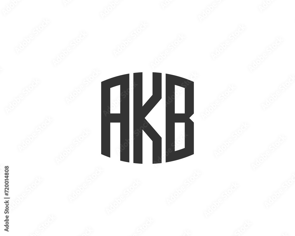 AKB logo design vector template AKB logo design vector template