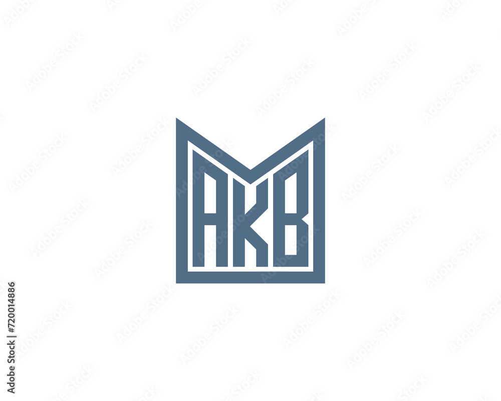 AKB logo design vector template AKB logo design vector template