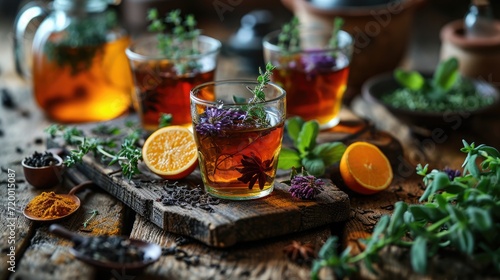 Herbal Tea and Infusion, natural and healthy beverage