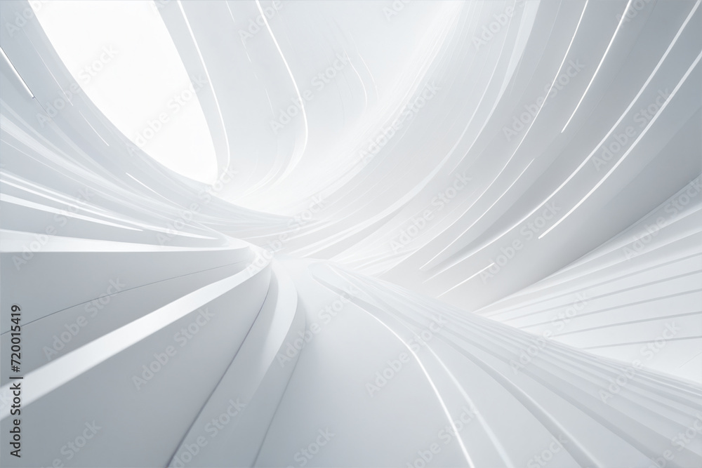 Fototapeta premium Abstract white futuristic background