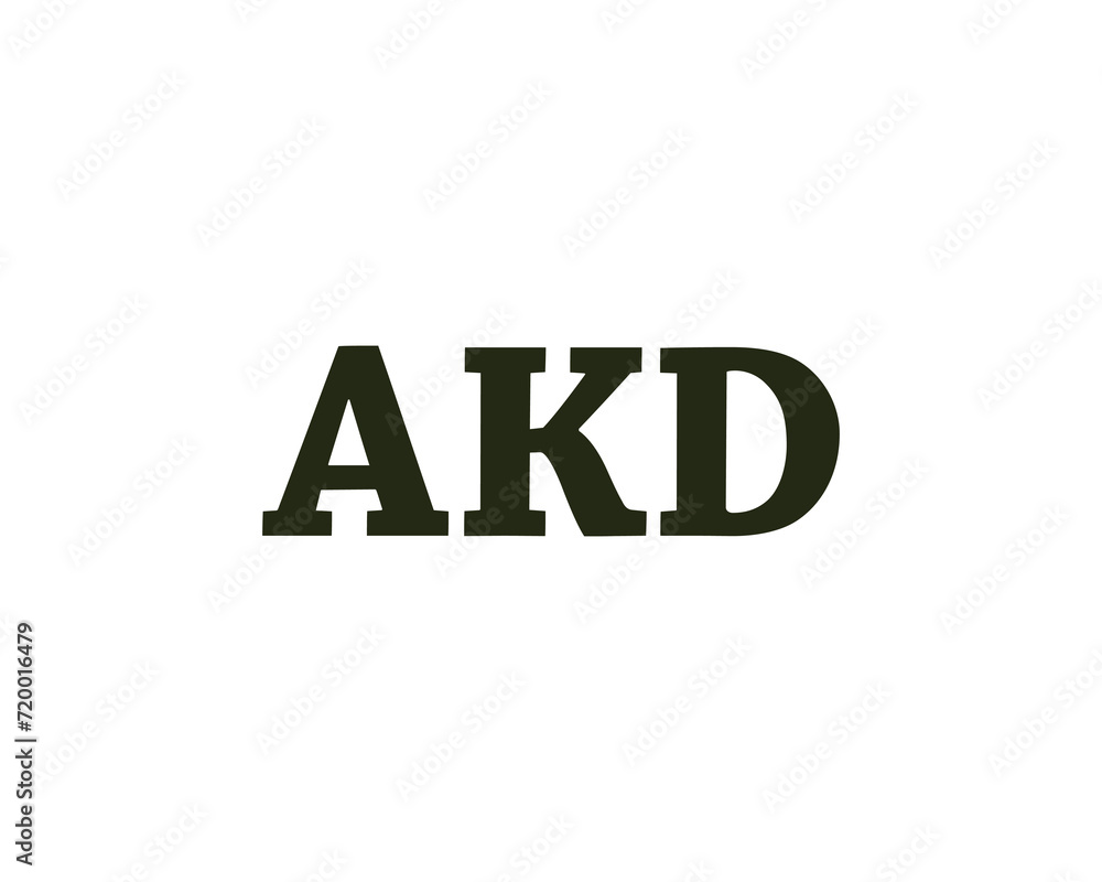 AKD logo design vector template AKD logo design vector template