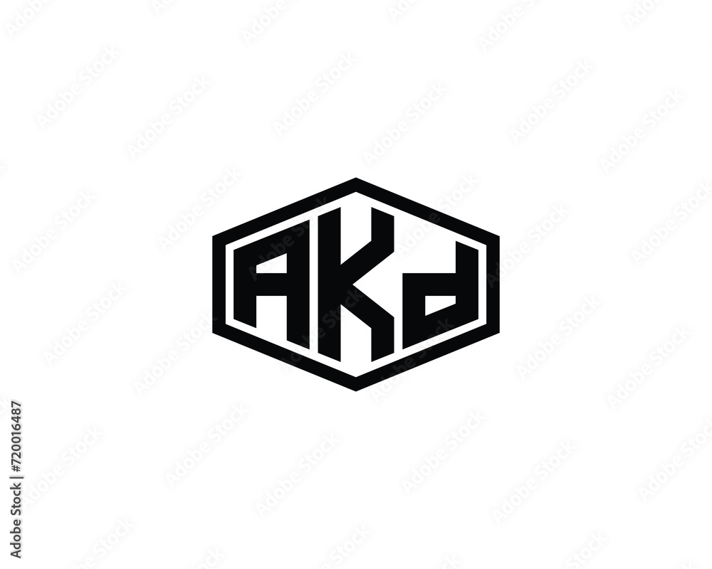 AKD logo design vector template AKD logo design vector template