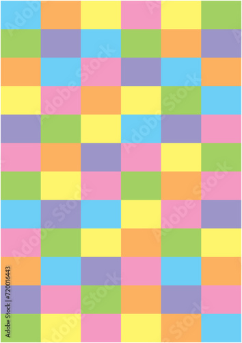 シンプルなデザインのチェック柄の背景イラスト