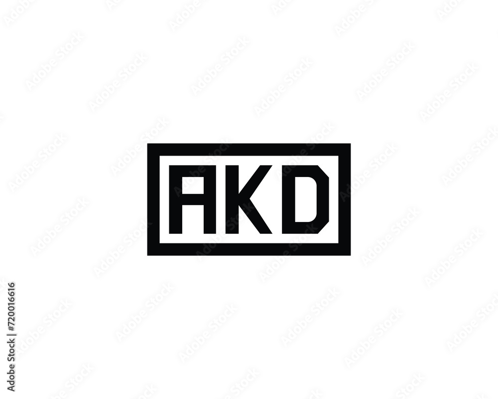 AKD logo design vector template