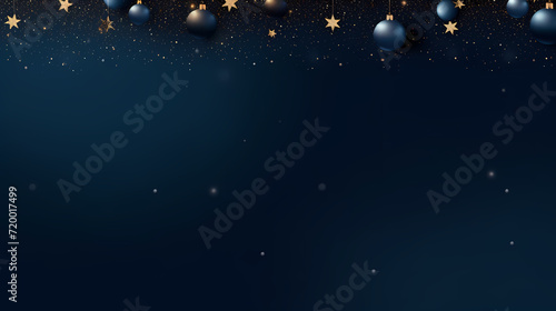 Christmas ball background, Christmas and New Year holidays concept with copy space for text