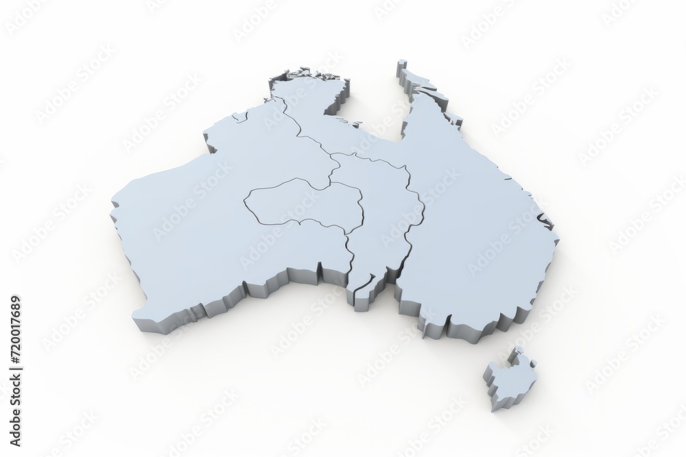 Australia Political Map Distinguishing, Generative AI