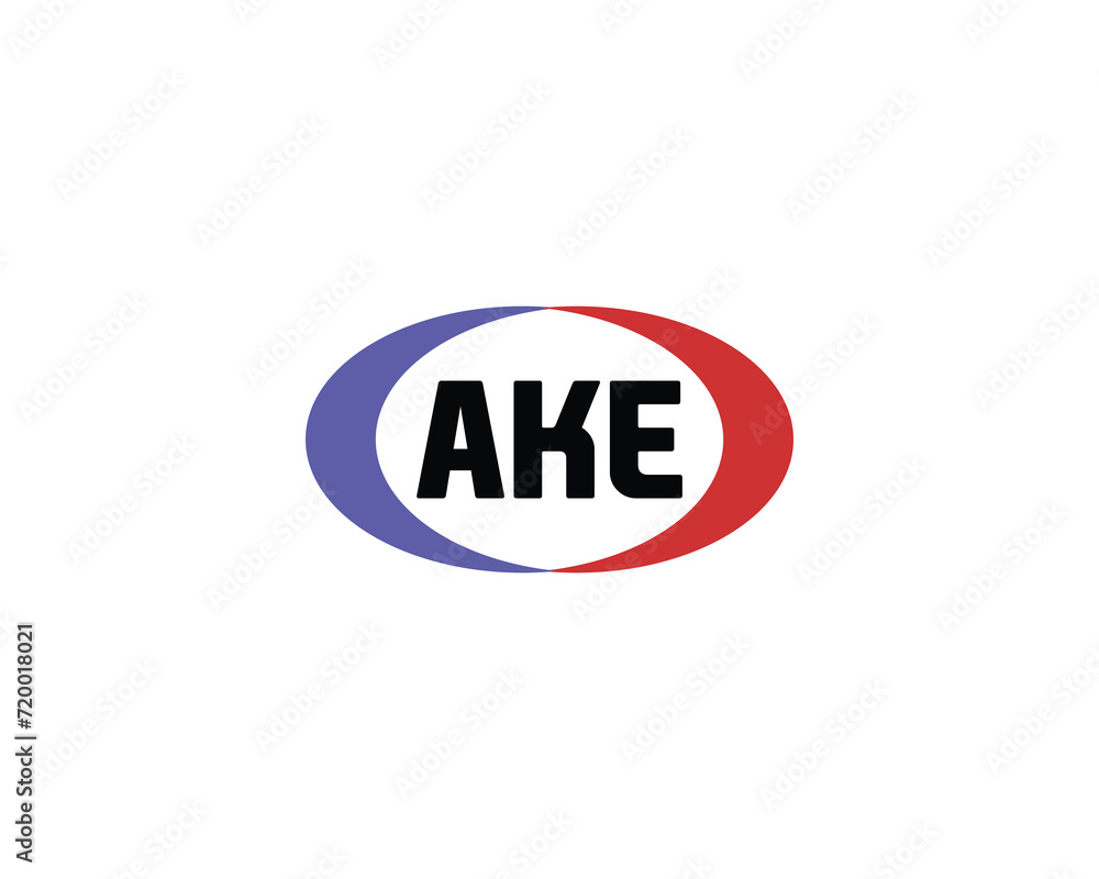 AKE logo design vector template AKE logo design vector template