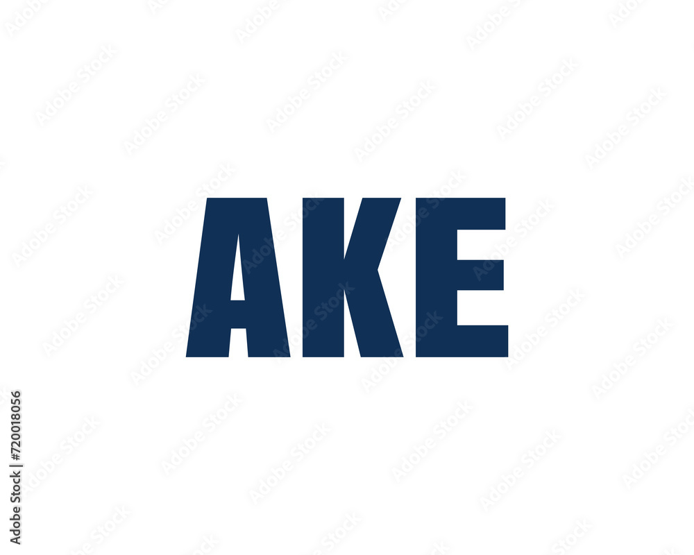 AKE logo design vector template AKE logo design vector template
