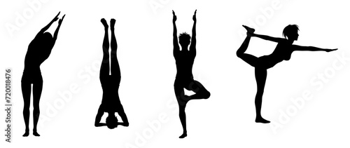 woman yoga silhouette