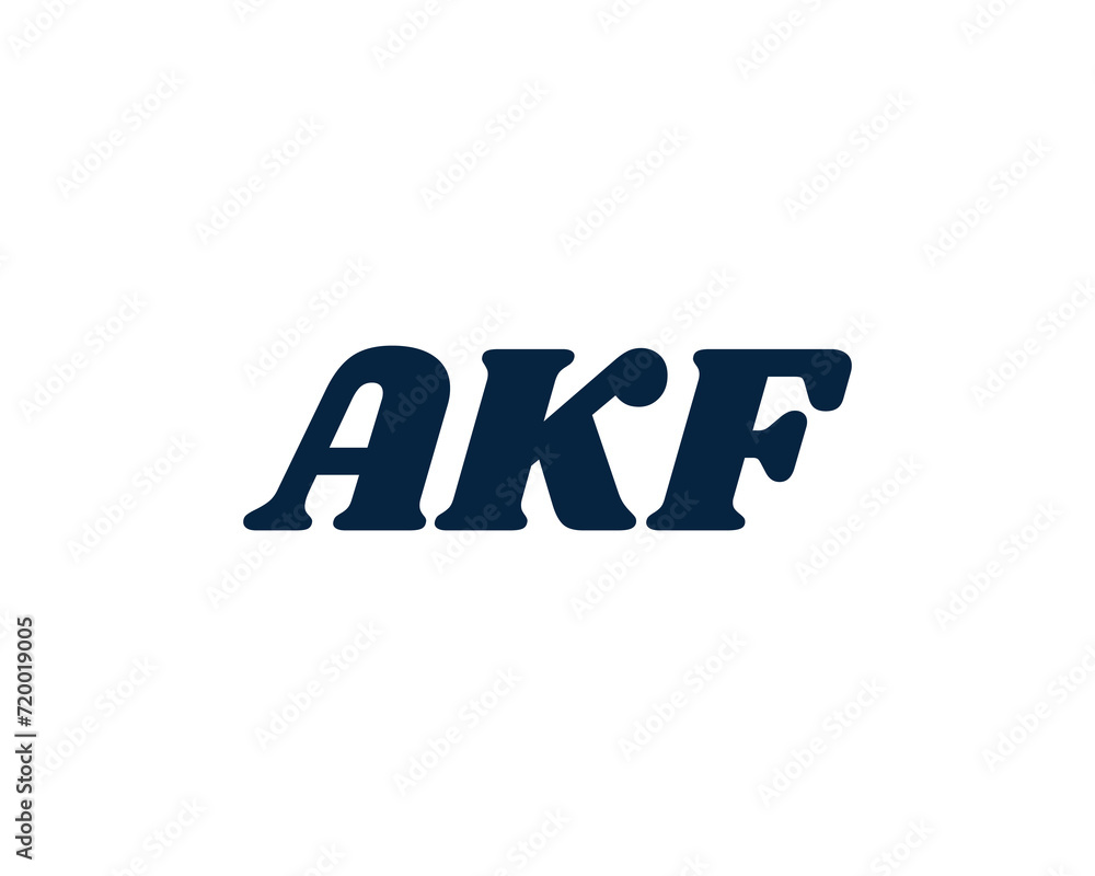 AKF logo design vector template