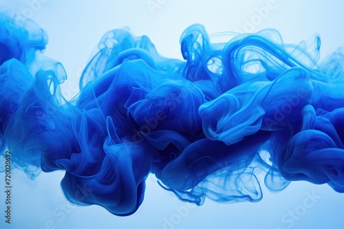 Abstract colorful blue smoke background, bright colored, Abstract blue smoke on a bright background. Ai generated © Tanu