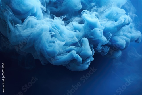 Abstract colorful blue smoke background, bright colored, Abstract blue smoke on a bright background. Ai generated