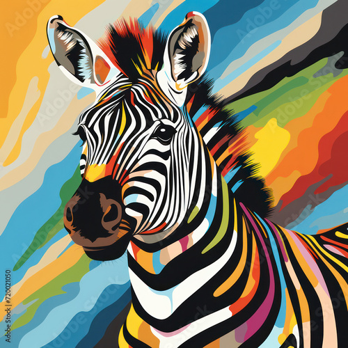 Safari Stripes  Majestic Zebra in the African Wilderness