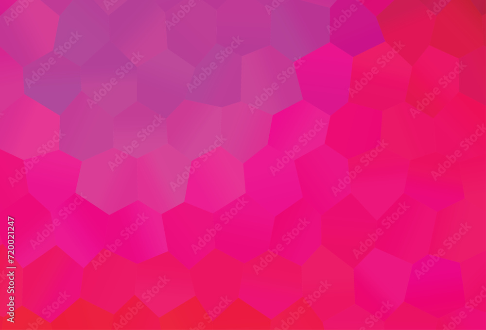 Light Purple, Pink vector cover with set of hexagons. Light Purple, Pink vector cover with set of hexagons.