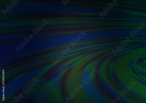 Dark BLUE vector bokeh template. Colorful illustration in blurry style with gradient. The blurred design can be used for your web site.