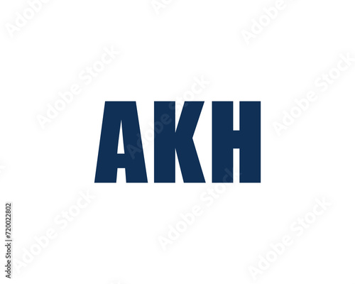 AKH Logo design vector template photo