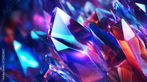 abstract crystal background macro texture. 3d render 