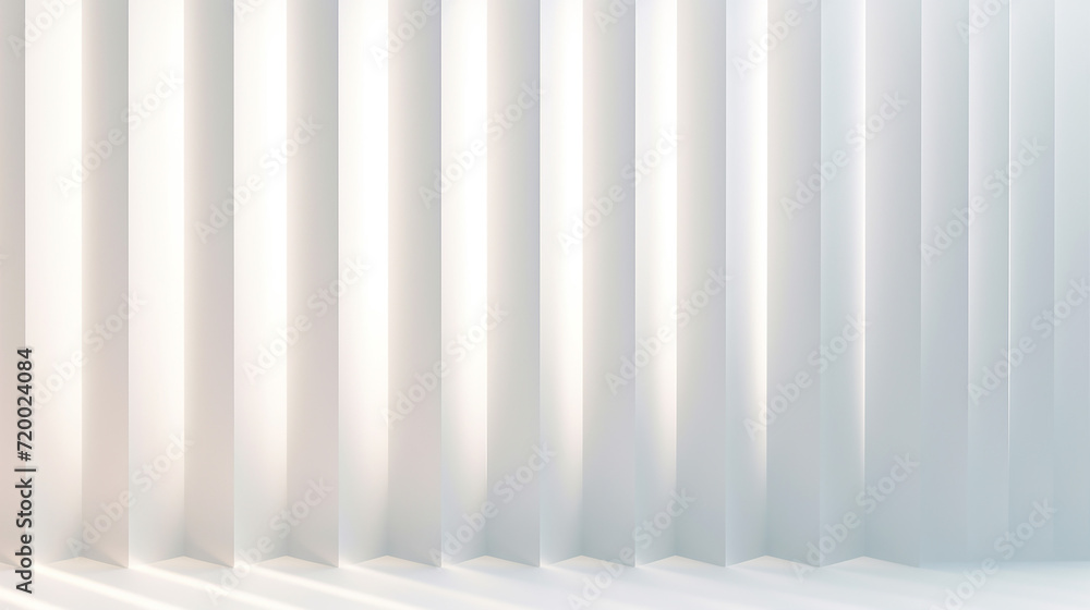 Naklejka premium abstract minimalist background. Window blinds, bright light goes through vertical slots. 3d render, 