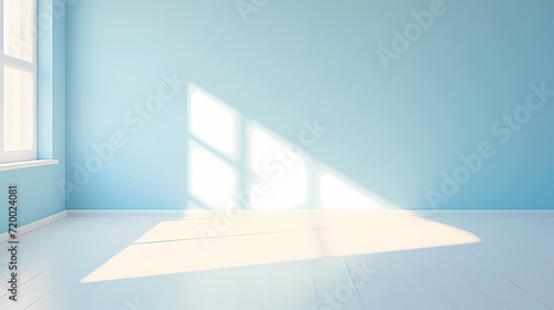 Gradient empty room wall model, minimalist interior, podium 3D product display