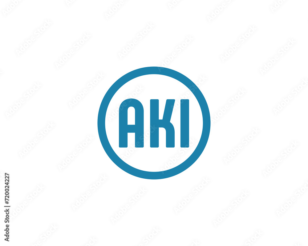 AKI logo design vector template AKI logo design vector template