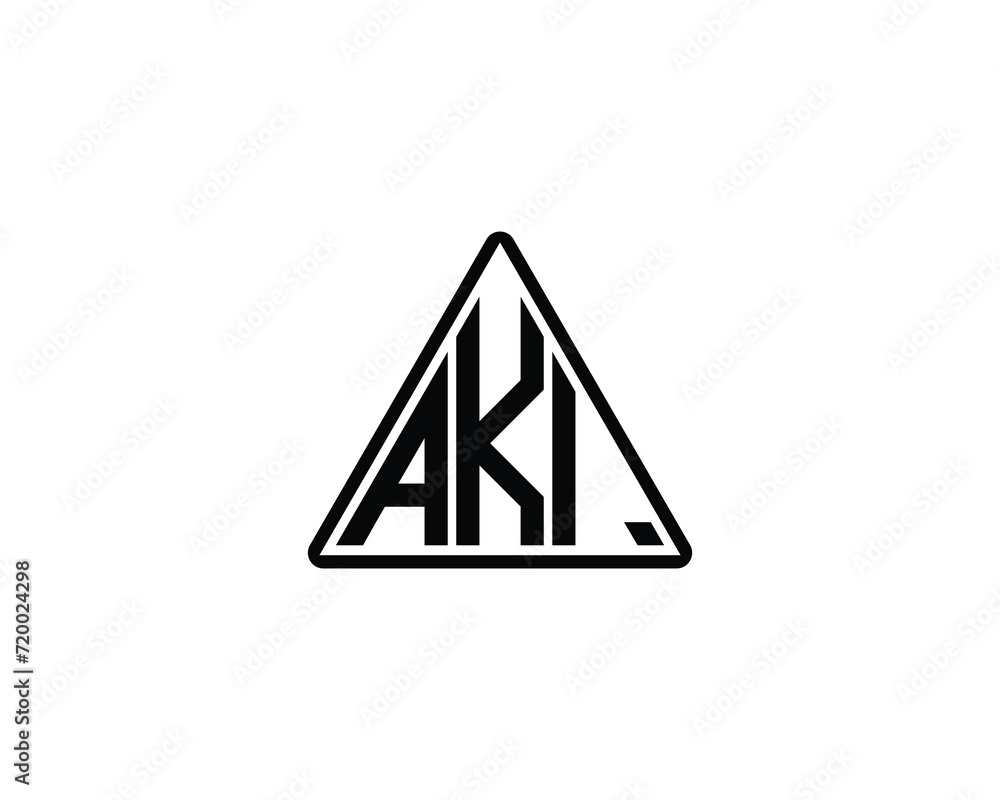 AKI logo design vector template AKI logo design vector template