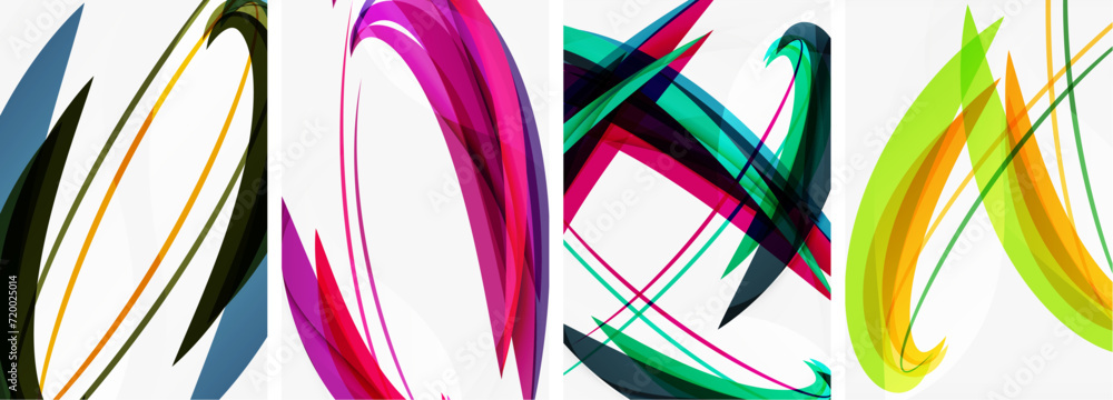 Fototapeta premium Abstract colorful wave posters for wallpaper, business card, cover, poster, banner, brochure, header, website