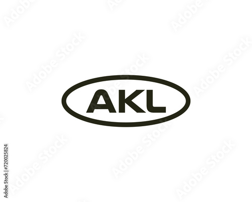 AKL logo design vector template