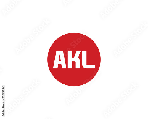 AKL logo design vector template
