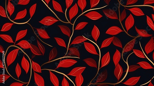 seamless background picture with leaf pattern, leaves, trees, tree branches