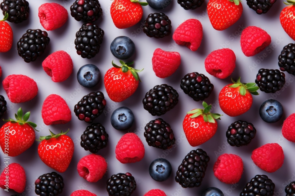 Mix berries full frame close-up view. Mix berries full frame close-up view.