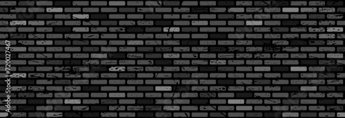 Brick gray wall with scratches  seamless pattern.