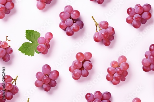 Grapes pattern on coloured background.