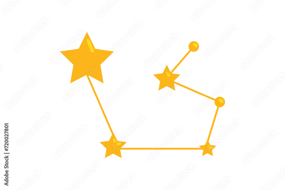 Star Constellation Fortune Sticker Design Star Constellation Fortune Sticker Design