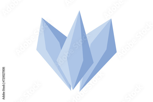 Blue Crystal Fortune Sticker Design