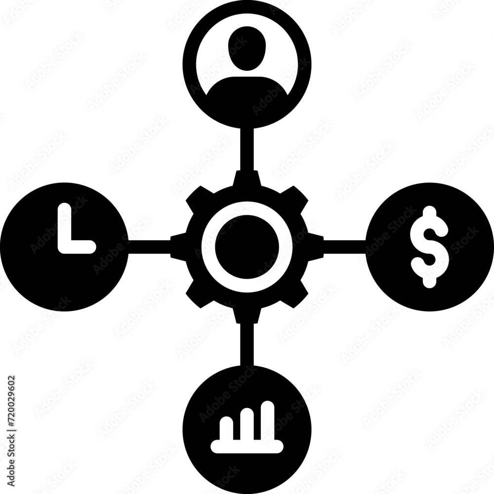 Obraz premium Project Management Icon