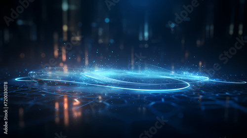 Digital technology particles abstract background, abstract analysis visualization