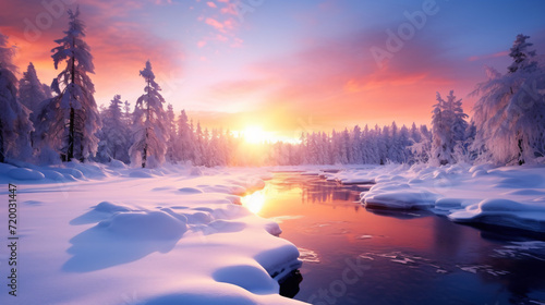 Fantastic beautiful winter landscape © Arima