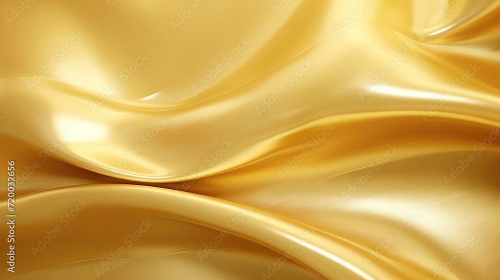 Wave silk smooth texture Gold foil background with light reflections Wave silk smooth texture Gold foil background with light reflections