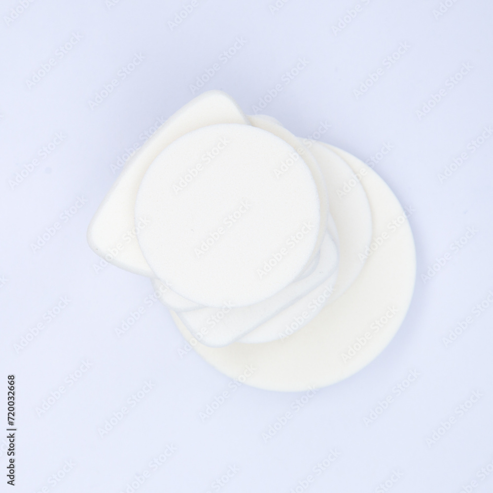 Various face puffs and beauty cotton pads Various face puffs and beauty cotton pads