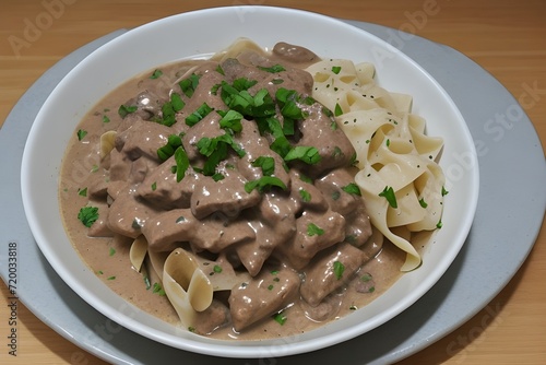 Beef stroganoff