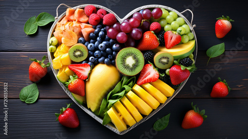 Healthy nutrition eating with fresh fruits
